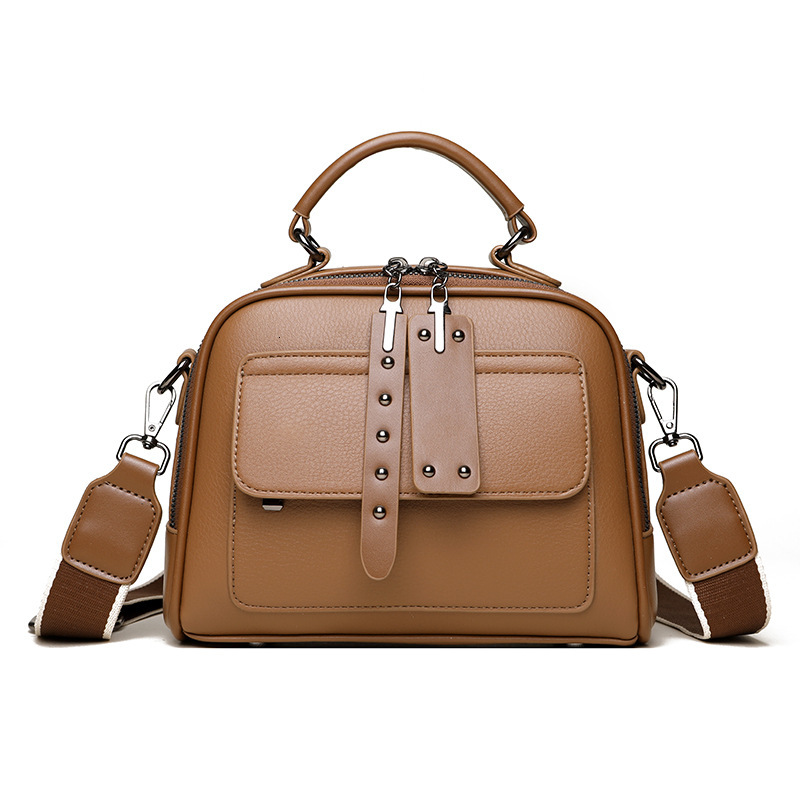 Soft Leather Handbag for Women 2025 New Trendy Shoulder Simple Small Square Crossbody Bag ddmymoon