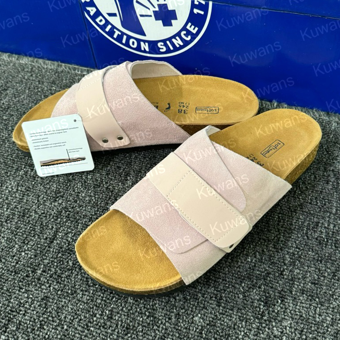 slippers Suede Sandals Clog Slipper Flat High Quality Fashion Summer Genuine Leather Slide Favourite Beach Casual Shoes Women Men Size 35-46 dh5831323