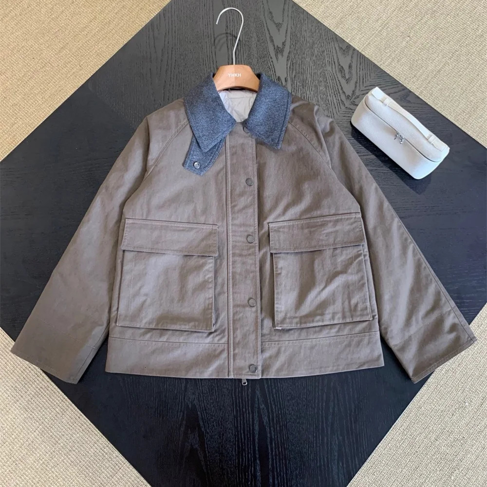 traf woman winter work jacket coat pocket loose casual womens top y2k fashion high quality windbreaker bra 250809