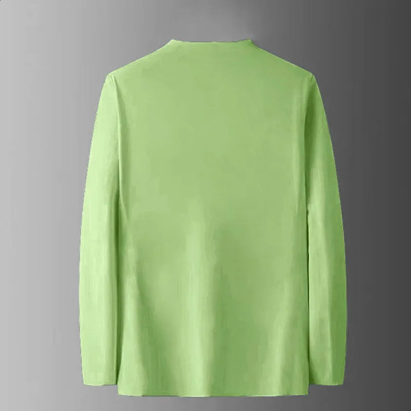 Slim Cardigan Spring and Autum Thin Outwear Casual Long-Sleeved Trendyy Versatile Mens Fashion Solid Color Slim Autum Cardigan Mens Clothing 250805
