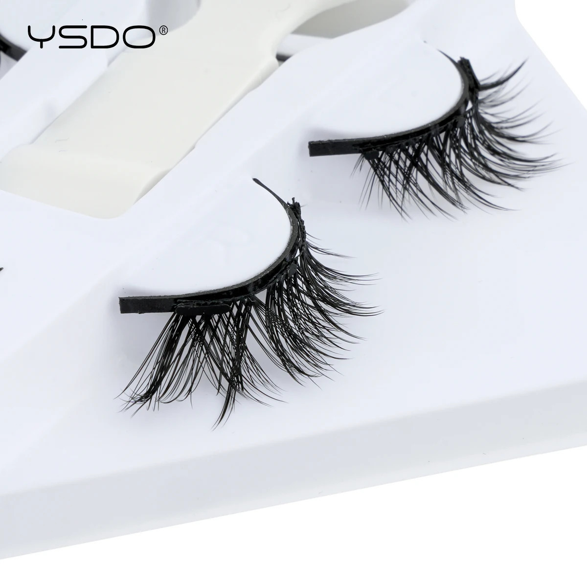YSDO Magnetic Eyelashes Set 1/2 Pair Reusable No Glue Needed False Eyelashes with Magnetic Tweezers 3D Faux Lashes Makeup Tool 250805