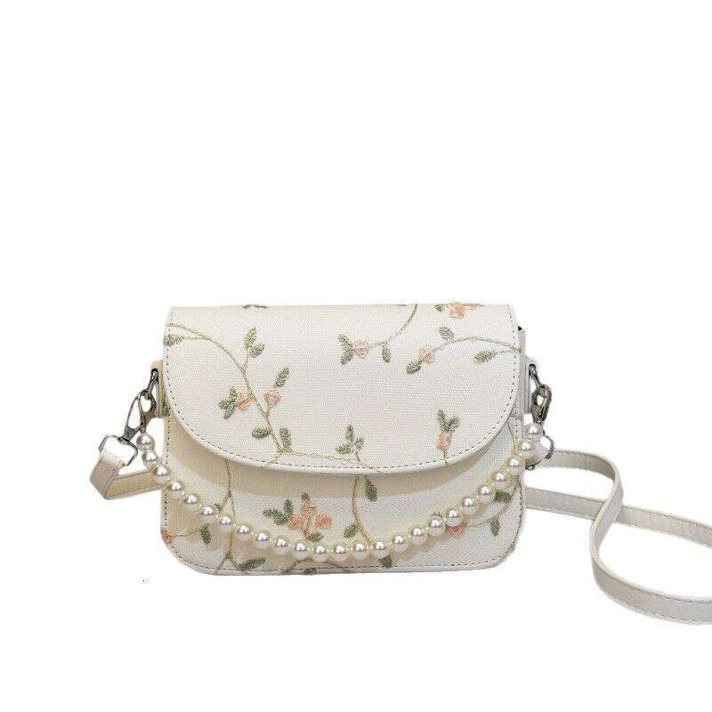 Trendy Lace 2025 New Fashion Pearl Handbag High-End Shoulder Crossbody Bag For Women
