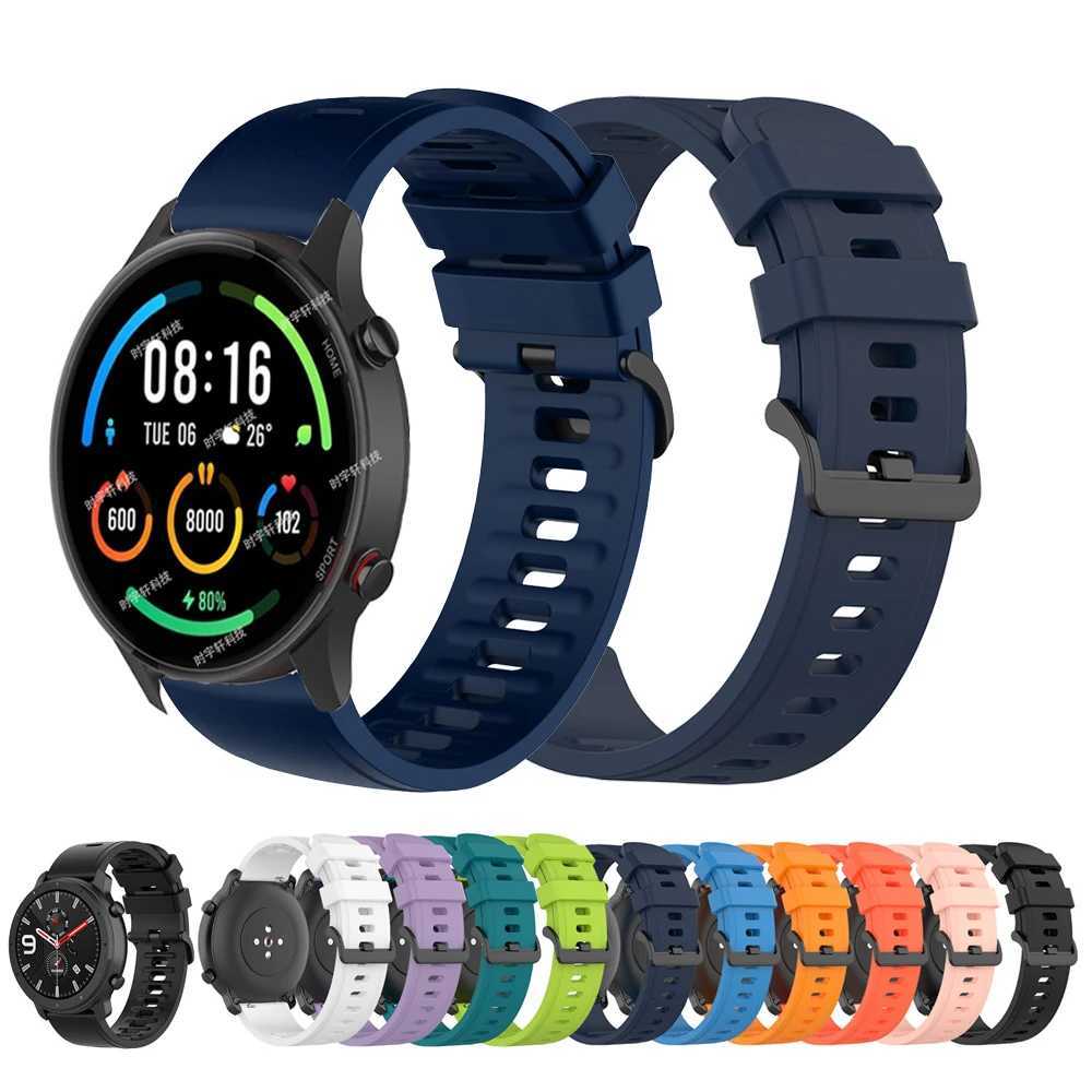 22mm Silicone Watch Strap For Xiaomi Mi Watch Color 2 Sports Watchband For Xiaomi Watch S1 Active/Mi Watch Color Sports Strap W250811