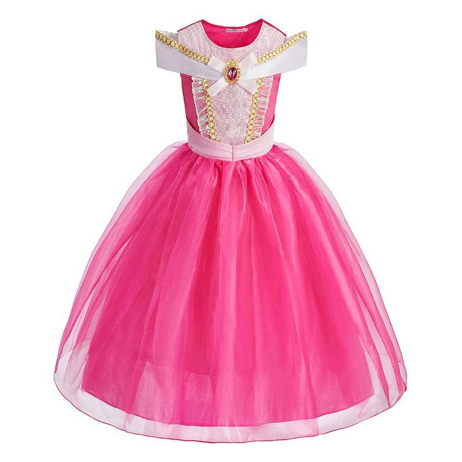 Kids Aurora Multiple Styles Little Girls Princess Straps Cosplay Dress Christmas Halloween School Activities Performance Clothes W250811