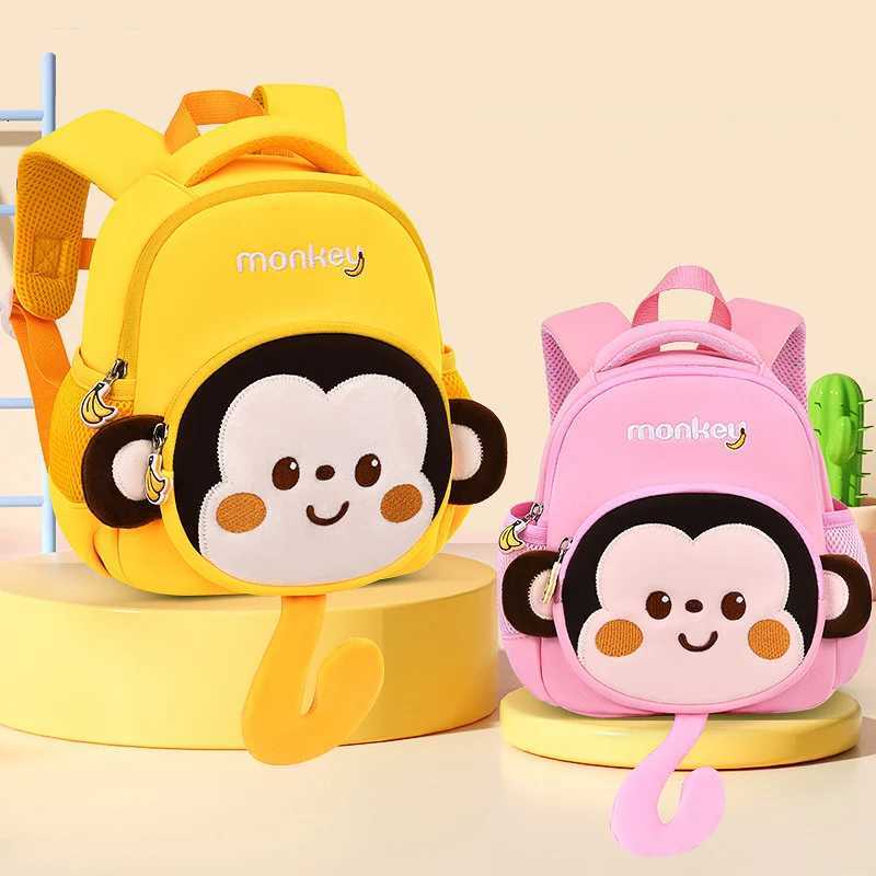 New Monkey School Backpacks for Boys Toddler Kids School Bags Elementary School Students Book Bag Girl Bag Childrens Backpack M250811