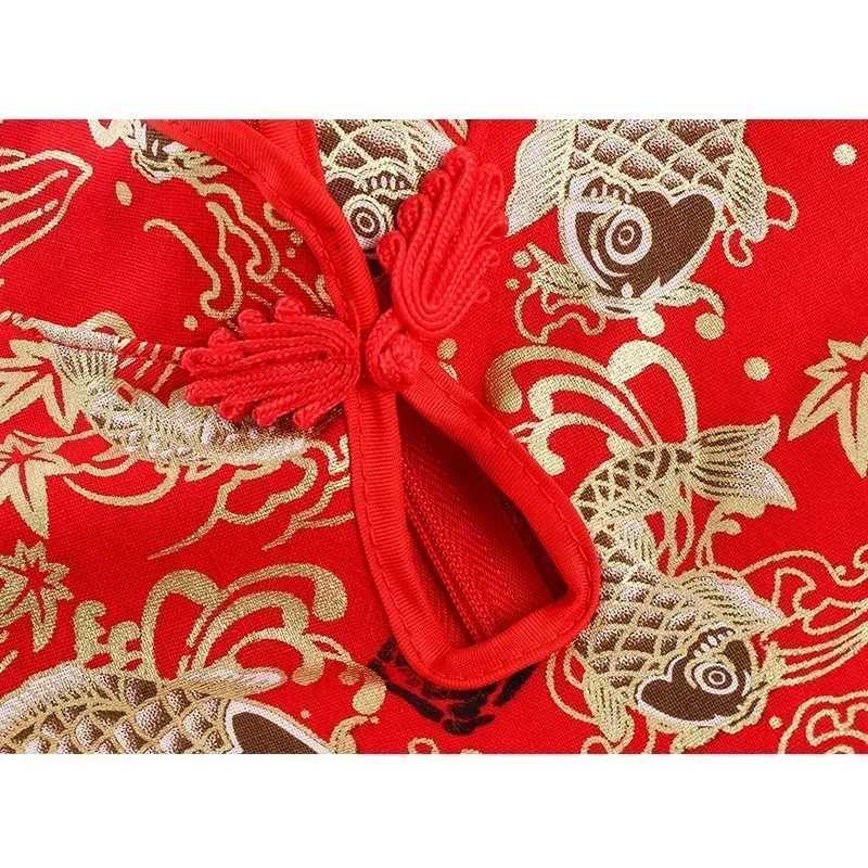 Red Girl Summer Dress Qipao Chinese Fashion Performance Kids Cheongsam Baby Mesh Princess Dresses Children Clothing Vestidos W250811