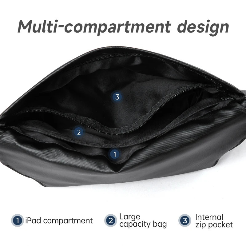 Septwolves Fashionable Magnetic Buckle Messenger Bag Men Waterproof Simple Small Crossbody Shoulder Bottom Umbrella Fixed 250811