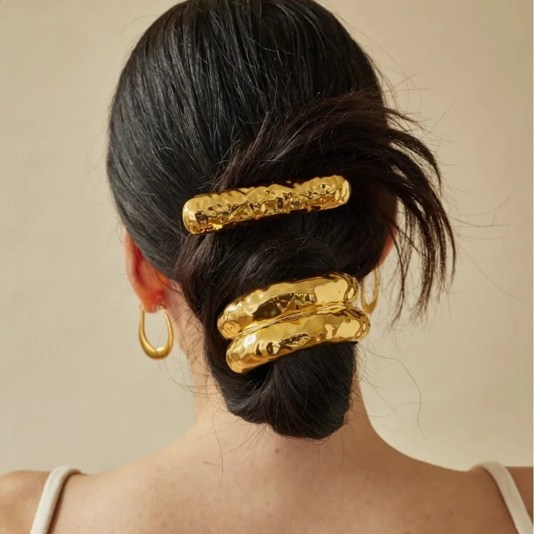 Metal Irregular Doublelayer Hair Bands Ropes for Women Headband Elastic HairPins Hairband Fashion Jewelry Accessories Gift 250804