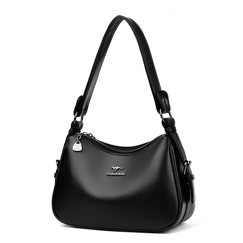 High-end Soft Leather Underarm Women, New Versatile Large Capacity Crossbody Bag for Middle-aged Moms ddmymoon