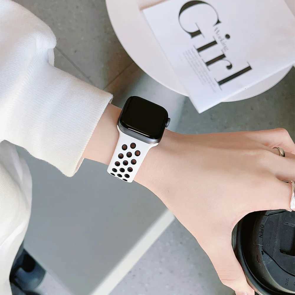 Sport Strap For Apple Watch Band Ultra 49mm 44mm 45mm 38/40mm/41mm Silicone Pride Bracelet Correa Iwatch Series 8 7 6 4 5 3 9 Se W250811