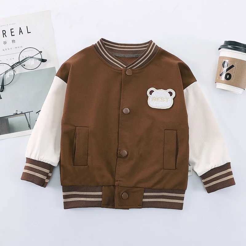 New Kids Baseball Sets Boys Girls Sports Casual Clothing Suit Bear Coat+Pants 2Pcs Tracksuit Spring Autumn Baby Outfits Z250811