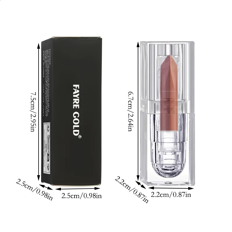 Orange Lipstick Lip Glaze Silky Smooth Matte Lip Gloss Carrot Bright Color Lasting Lip Stick Sexy Women Cosmetics Makeup Product 250809