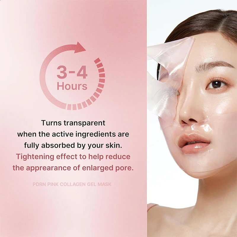 Pink Collagen Gel Salmon Pdrn Facial MaskDeep Hydrating And Hydrogel Jelly Face SheeetsBalance Skin Tone 250809