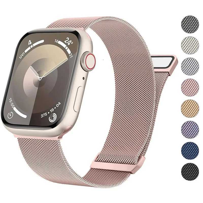Milanese Strap For Apple Watch Ultra 2 49 46mm 42mm 44mm 40mm 45mm 41mm 38mm Bracelet For iWatch Series 10 9 3 6 5 SE 7 8 Strap W250811