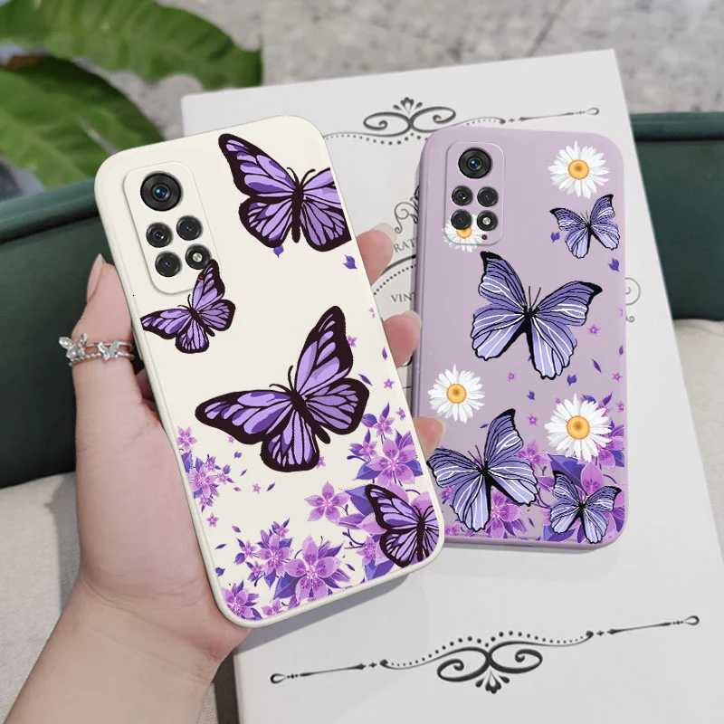 Purple Butterflies Phone Case For Redmi Note 14 13 12 12S 11 11S 10 10A 10T 10S 9T 9 8 7 Pro Plus 10C 9T 4G 5G Cover XJ250811