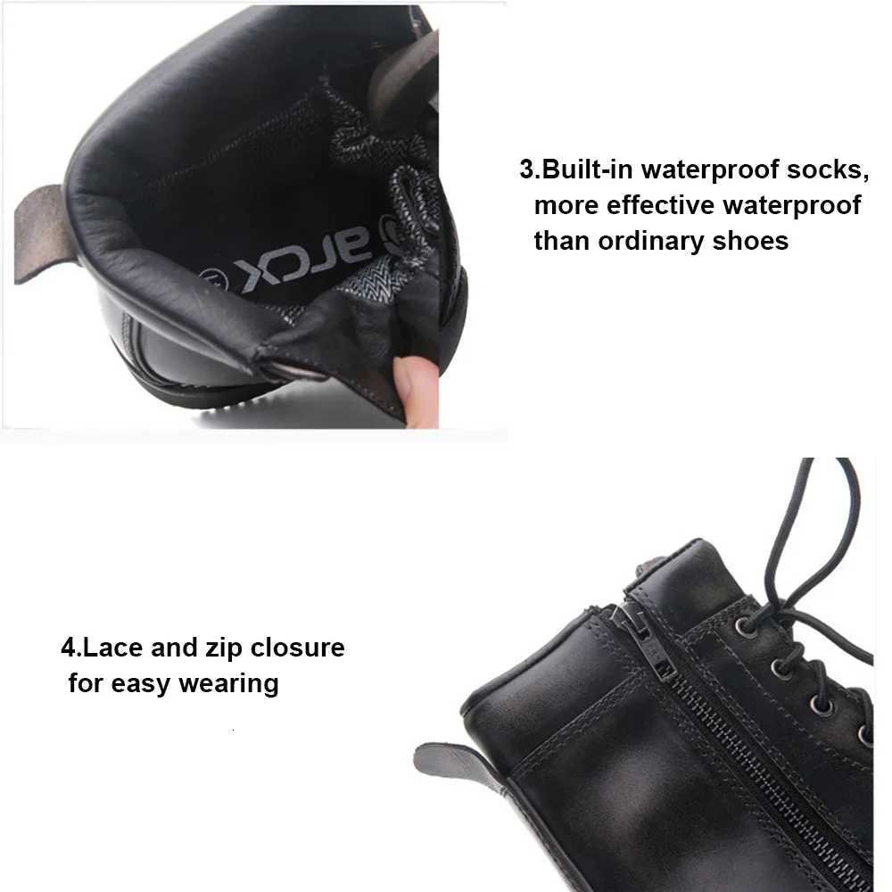 Motorcycle Riding Boots Racing Off-road Vintage Martin Boots Leather Motorbike Protective Ankle Shoes Waterproof Fashion for Men W250811