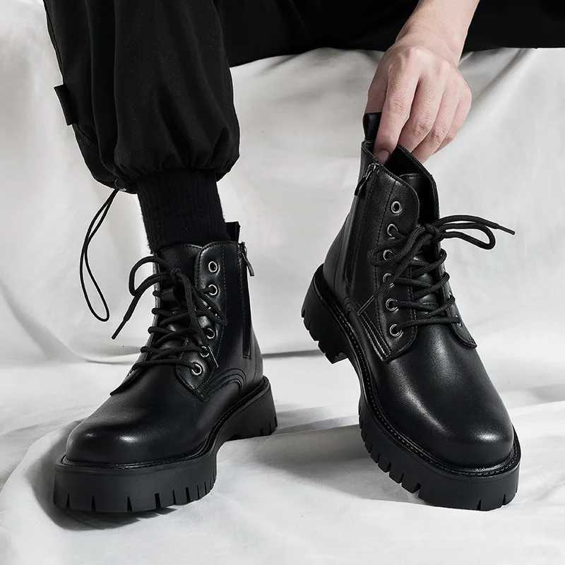 Tactical Boots Men Man Shoes Work and Safety Shoes Dress Booty Man High Heel Ankle Boots Mens Shoe Casual Sneakers Mens Boot W250811