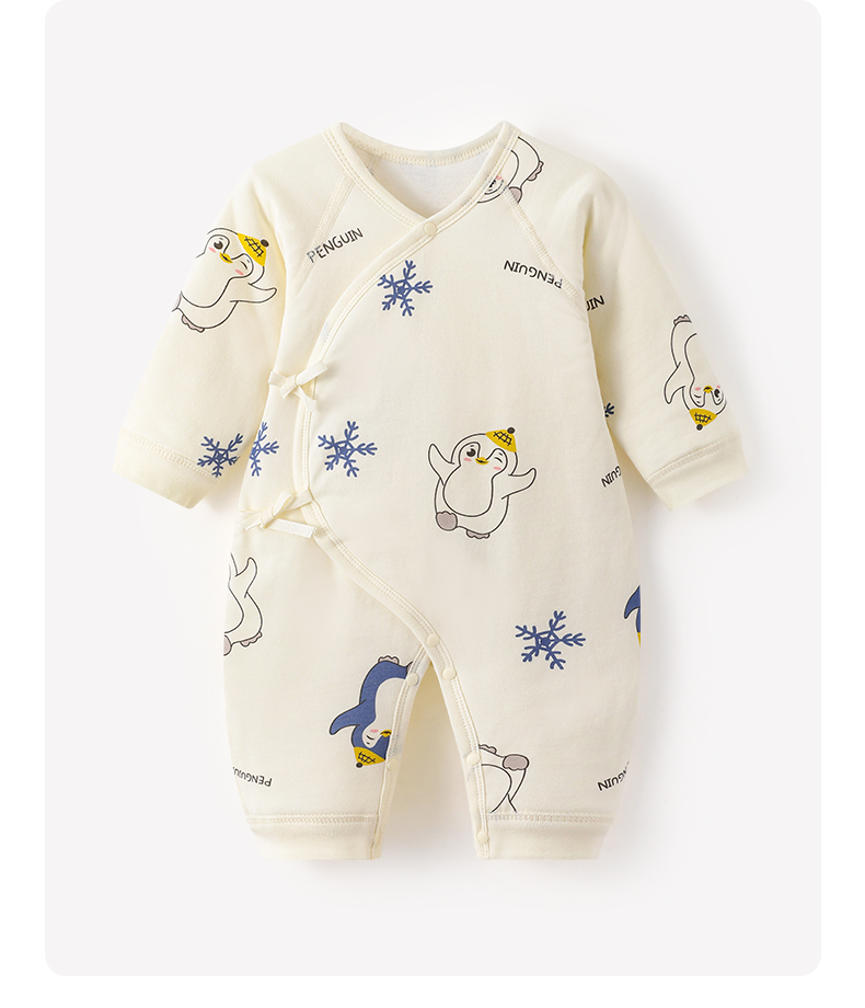 baby boys girls thick layered pure cotton snowsuit for cold weather protection