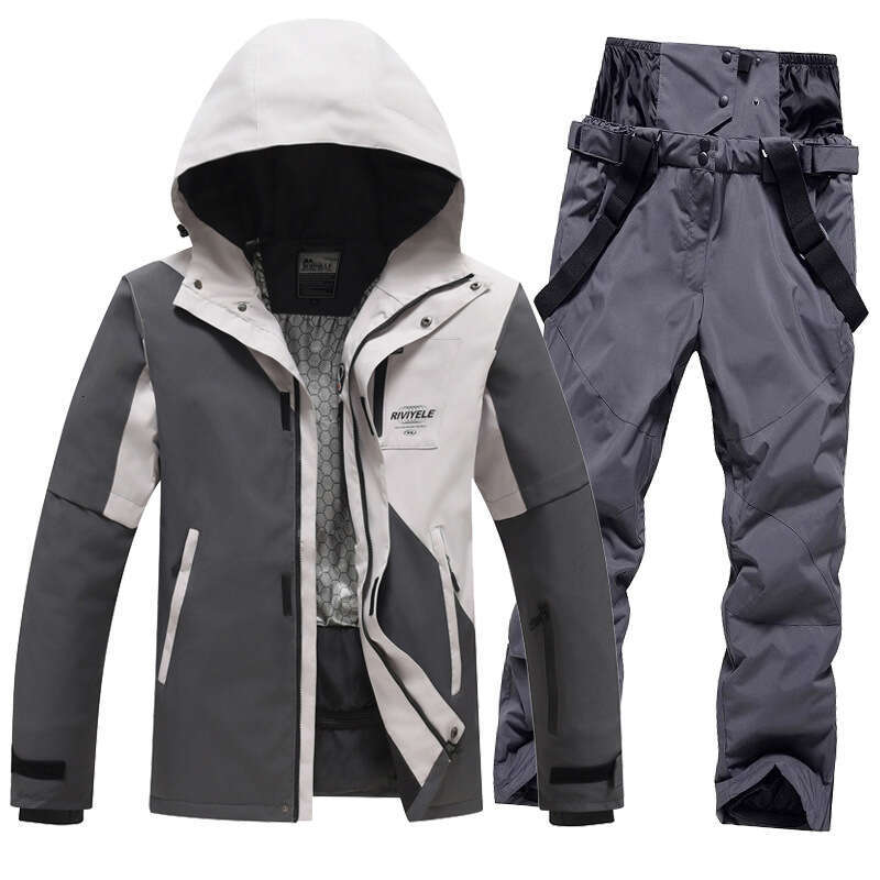 New windproof waterproof thickened men's women's workwear suits for outdoor mountaineering and skiing clothes