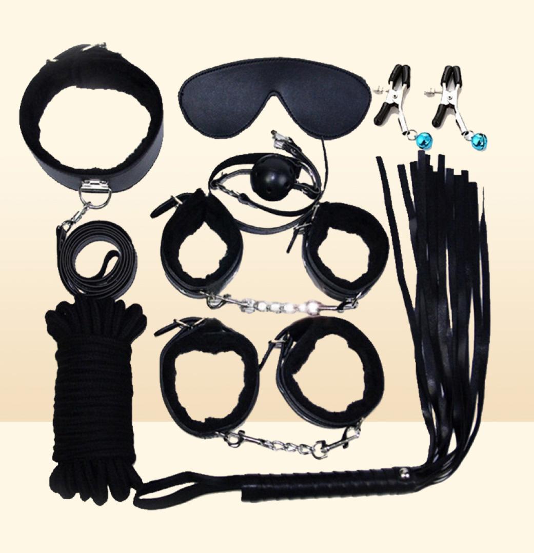 Plush Products Adult Fun Leather Ten Piece Set Husband and Wife Gay Alter Binding Toys Sm Bed CRHR8450070
