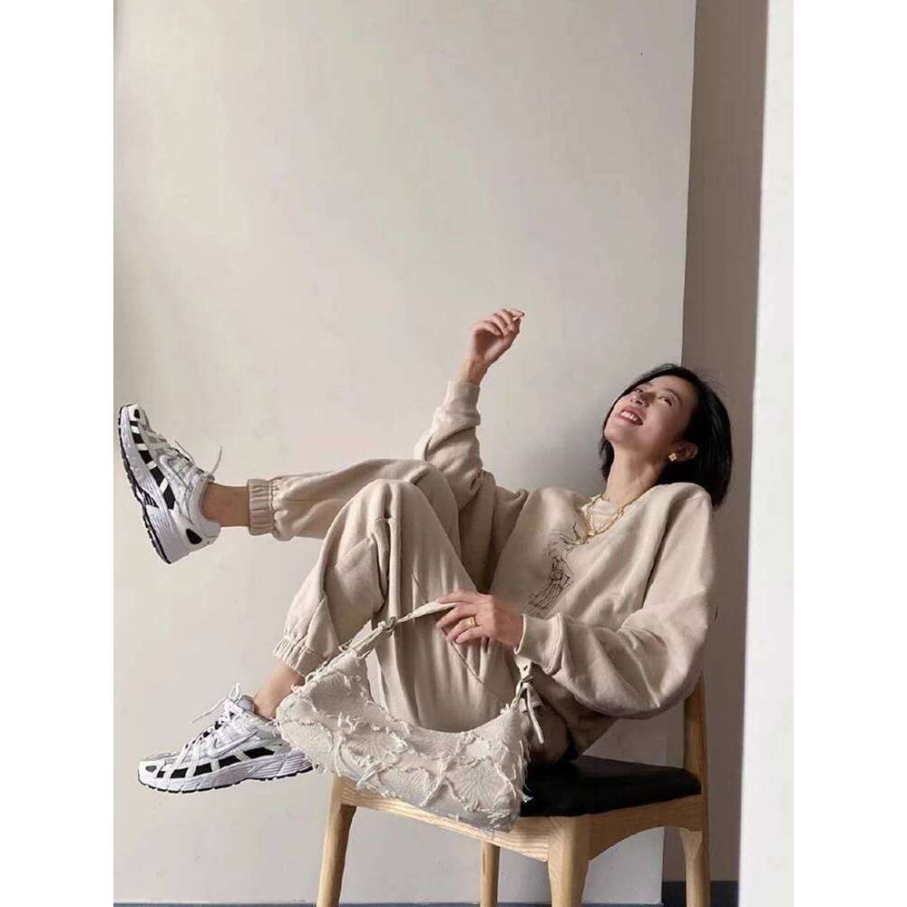 Celebrity Same Style Ins Blogger Baguette ing Canvas Patch Tassel Retro Single Shoulder Armpit Bag for Women