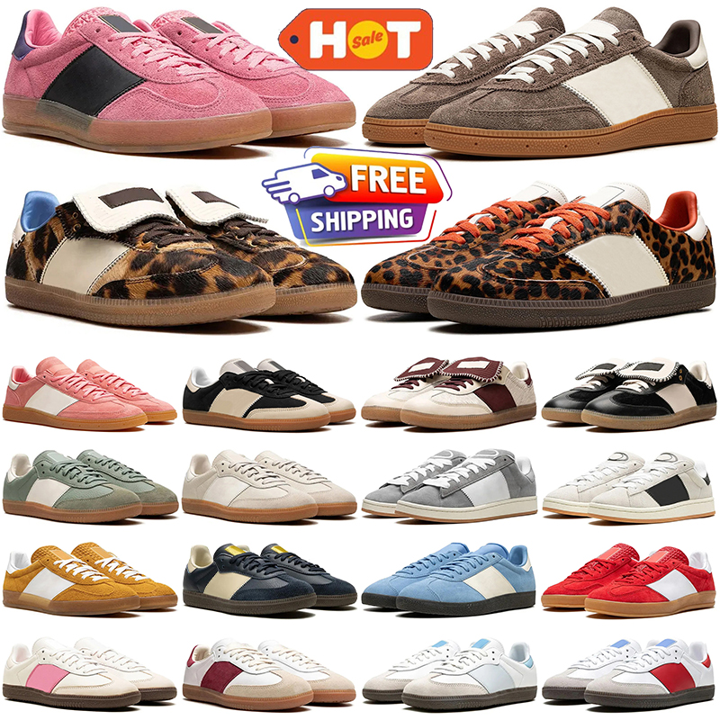 Free Shipping Designer Shoes 00s Campuses Casual Shoes Flat Sneakers Core Black White Gum Cow Print Leopard Gazells Outdoor Sports Mens trainers