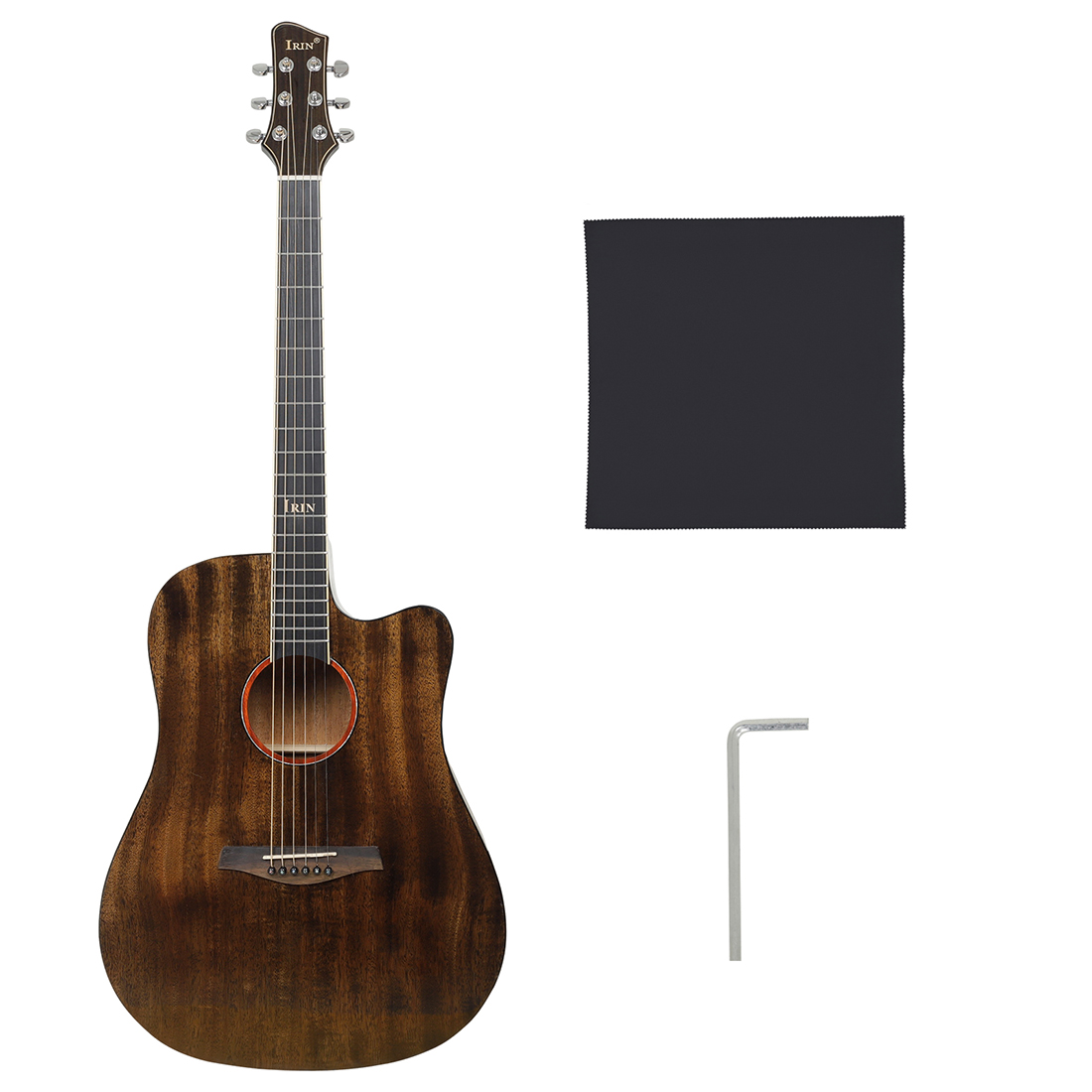IRIN Factory Sale Upscale Spruce Mahogany Wood Guitars Singing Live Performance Examination 40 Inch GA Acoustic Guitar