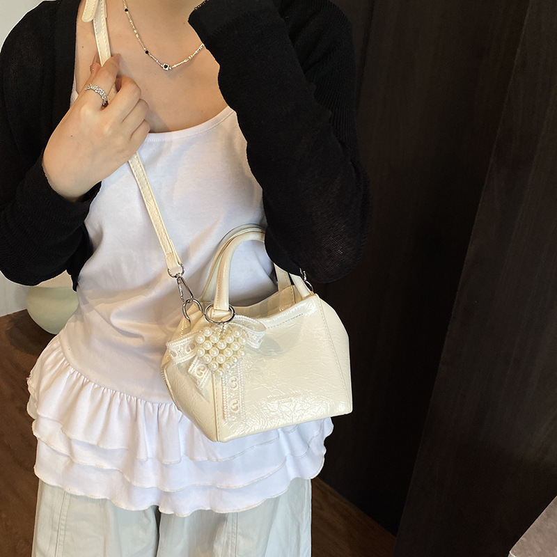 2025 Summer New Fashion Trendy Simple Style Handheld Bucket Stylish Commuter Solid Color Crossbody Women's Bag ddmymoon