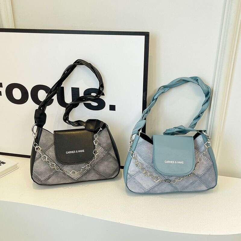 Trendy Niche Handbags For Women 2025 Summer New Textured Crossbody Shoulder Underarm Bag