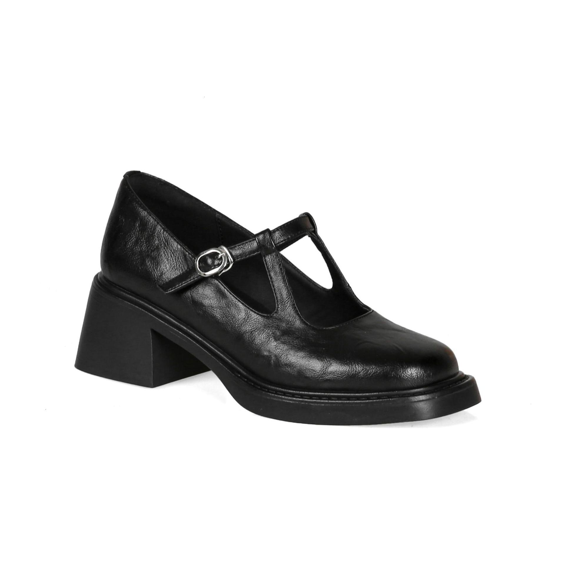 Vintage Mary Jane High Heels Leather Single Shoes 2025 Designer's New Soft Leather Women's Shoes