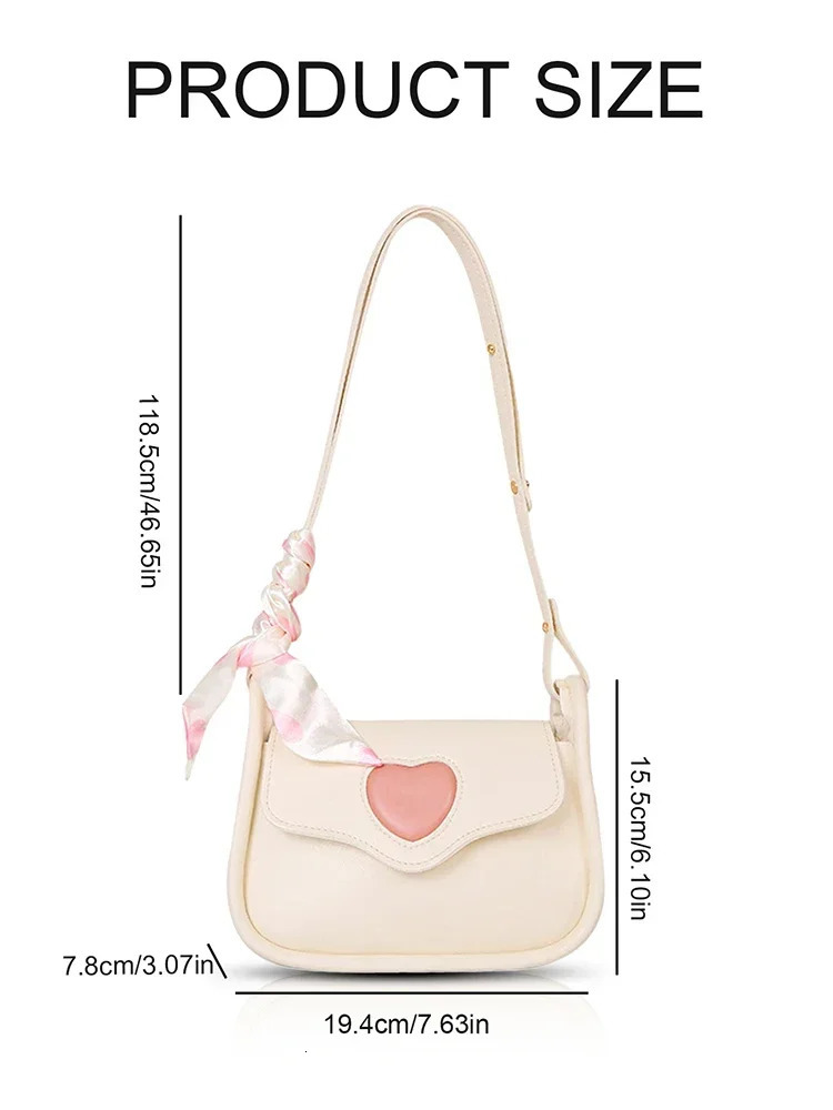Slanting Cross Bag Female Hundred Fashion Love Retro Saddle Niche Shoulder 250811