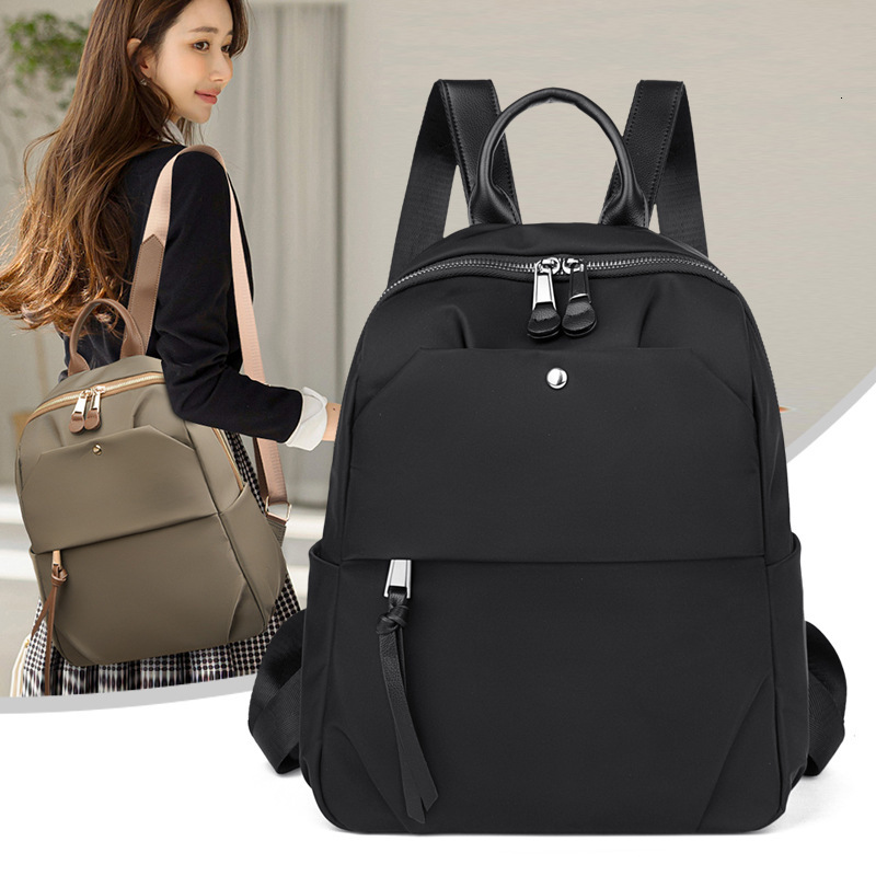 Waterproof Oxford Cloth Backpack for Women, New Simple Commuter Lightweight Large Capacity Travel Backpack, Casual School Bag ddmymoon
