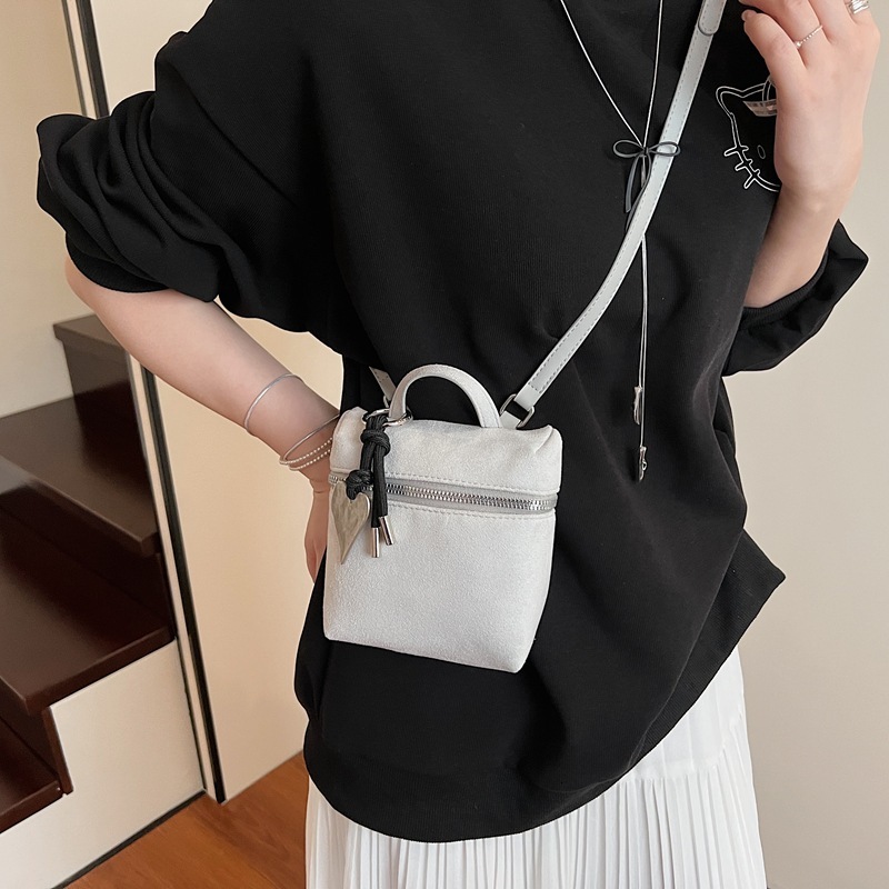 2025 Korean Fashion Summer New Lychee Pattern Small Square Simple Shoulder Phone Crossbody Bag ddmymoon
