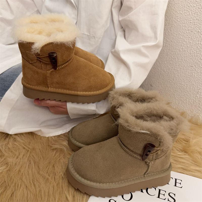 Free shipping designer Boots Winter girls fashionable midsole cotton boots princess soft soled thick snow boots childrens shoes comfort