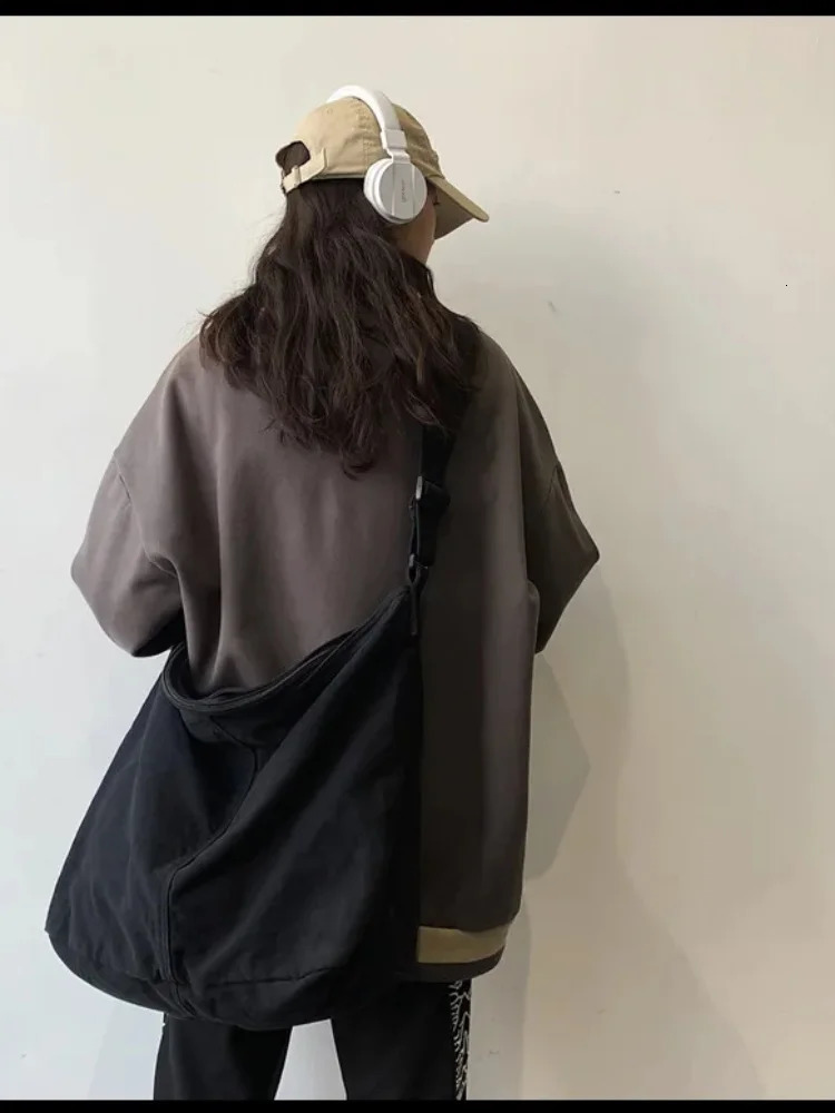 Womens Shoulder Bag Large Canvas Crossbody Bags for Women Cotton Cloth Fashion Korean Female Students School Handbags 250811