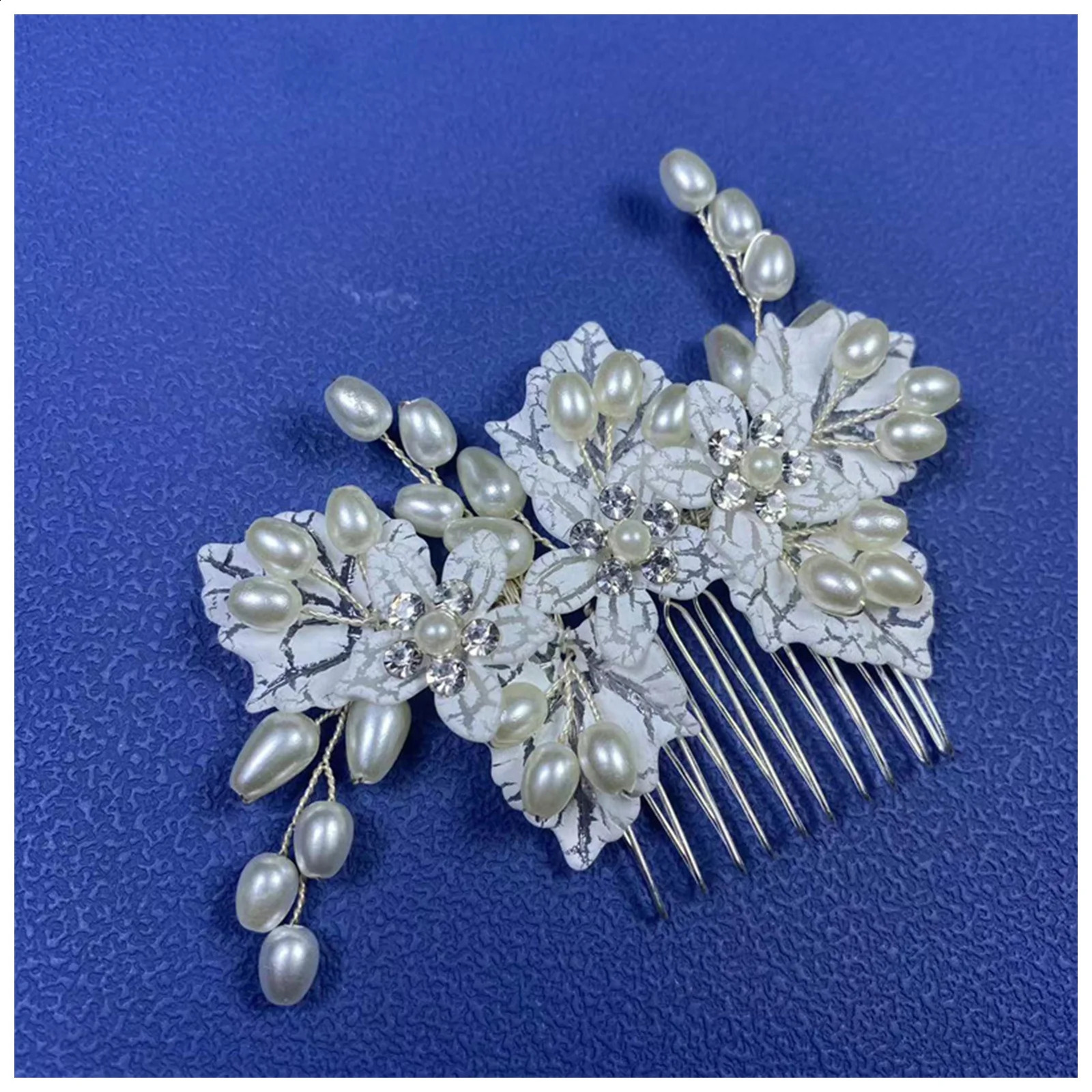 Bride Wedding Hair Combs GoldSilver Color Alloy Flower Hairpin Clips for Women Birthday Party Headpiece Bridesmaid Jewelry 250804