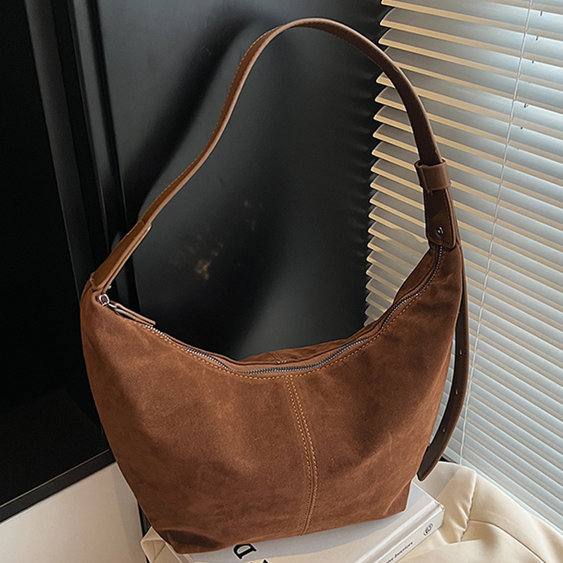 Melard Suede Dumpling for Women 2025 New Simple Large Capacity Shoulder Crossbody Bag ddmymoon