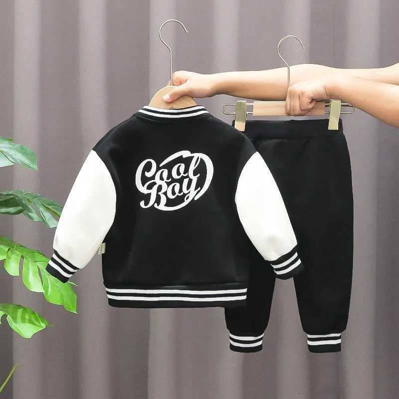 3-piece Set Baseball Coat+T-Shirt+Pants for Kids Boys Girls Spring Autumn Letter Print Sweatshirts Fashion Sports Casual Outfits Clothes Z250811