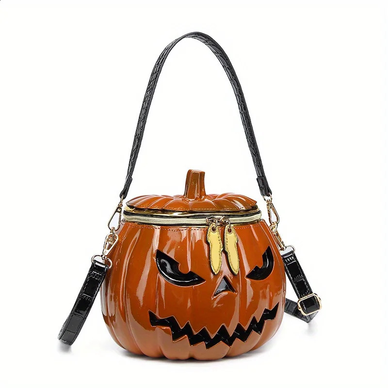 Pumpkin Purse Novelty Purses for Women FunnyHalloween Purses and Handbags Pumpkin Crossbody Bag 250807