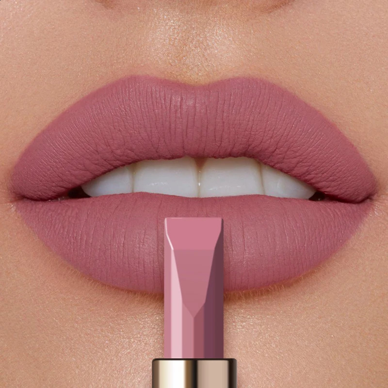 Velvet Smooth Matte Lipsticks Waterproof Non-stick Cup Lasting Make-up Solid Lipstick 250809
