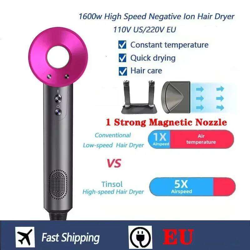Super Professional Hot And Cold Air 200 Million Negative Ion Constant Temperature Care Hair Dryer