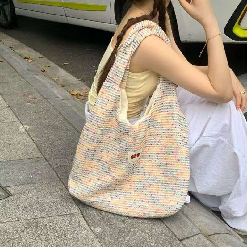 Sweet Summer Crossbody Korean Sports Large Capacity Plaid Square Women's Bag 2025 New Fashion Hundreds Casual Daily Simple Commuter