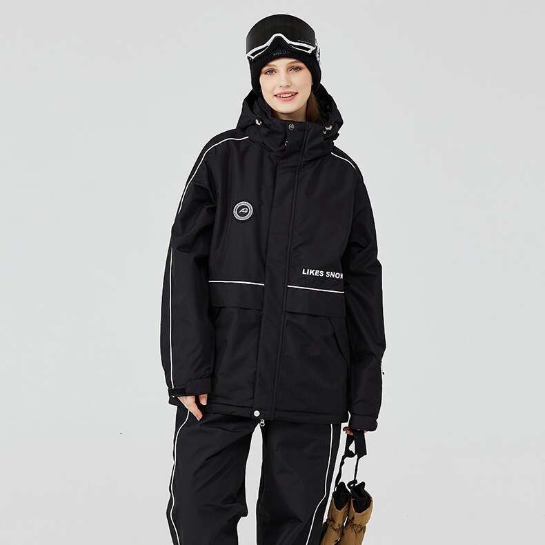 Men's women's suits winter warm and thick ski clothes snowboard double suit