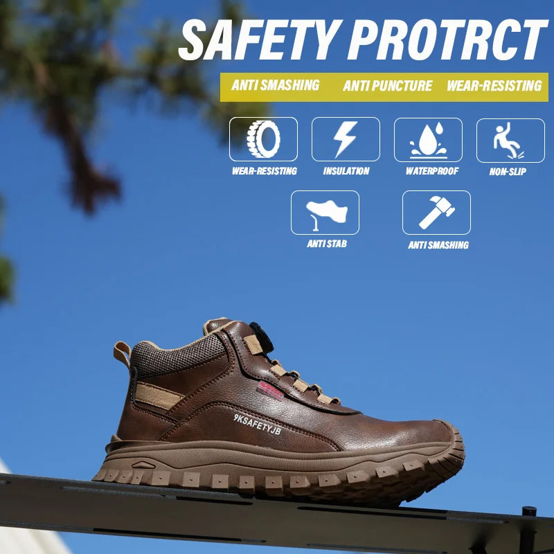 The Fashionable Mens Insulated 6KV Safety Shoes Are Waterproof Puncture Slip Resistant Comfortable and Breathable 250805