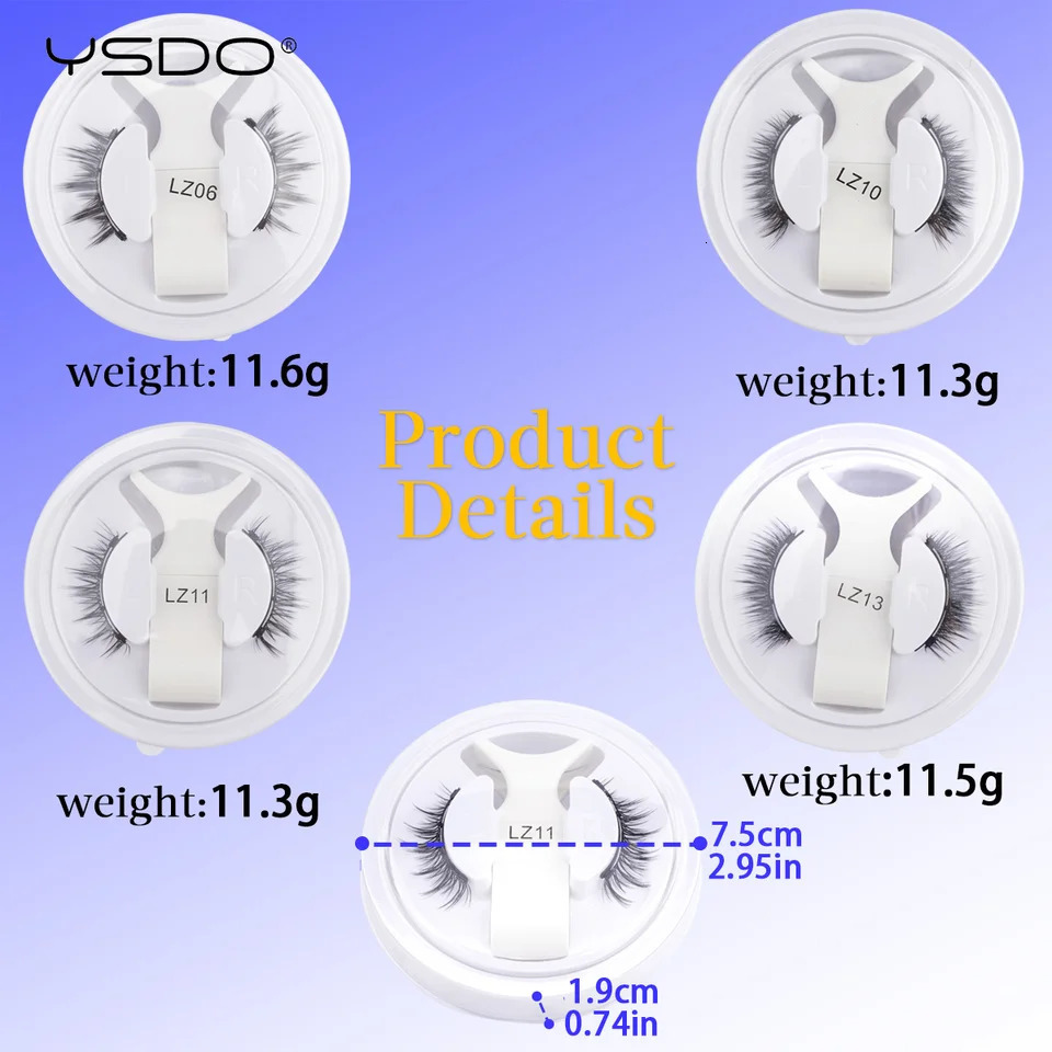 1 Pairs Magnetic Lashes Natural Magnetic False Eyeashes Reusable Magnetic Faux Mink Lashes Makeup Lashes Fluffy Tweezers Set 250805