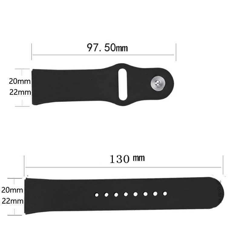 20mm 22mm Silicone Strap For Garmin Vivoactive 3 4 Band Watch Venu 2 SQ Forerunner 645 Wristband Bracelet Garmin Forerunner 245 W250811