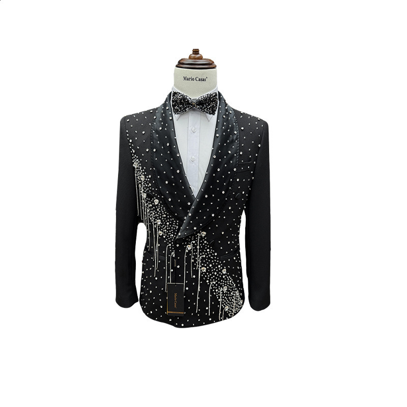 Man suit fashion Mens Wedding Handmade Sewing Male Suit Dress 2piece Set250811