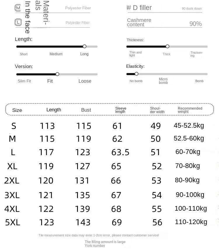 2024 Winter Long Jacket Men's and Women's Business Leisure Warm 90% White Duck Down Coat Fashion Brand Clothing