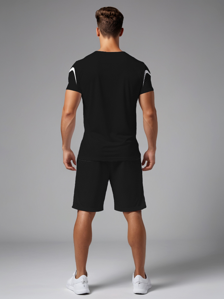 Custom Mens Alphabet Pattern Outfit Ensemble Breathable quick drying fabric - 0814