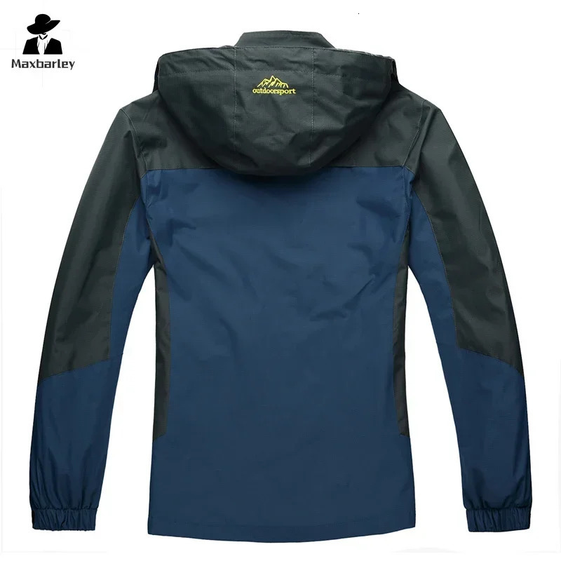 Camping Hiking Jacket Men Autumn Outdoor Sports Coats Climbing Trekking Windbreaker Travel Waterproof Jackets Black Gorpcore 250809